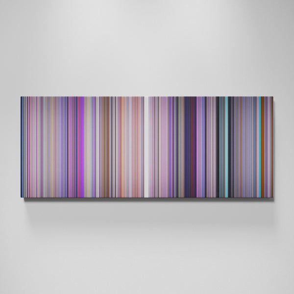 Inside Out movie canvas wall art - color palette print