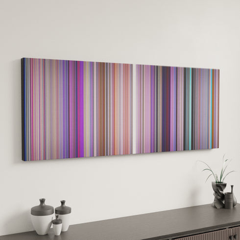 Inside Out canvas art in modern interior - movie color palette