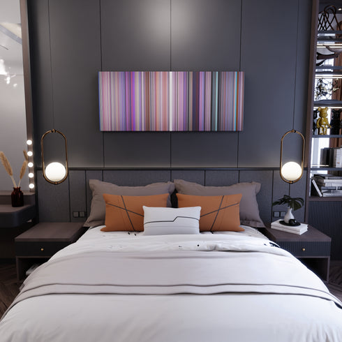 Inside Out movie canvas in bedroom - wall art display
