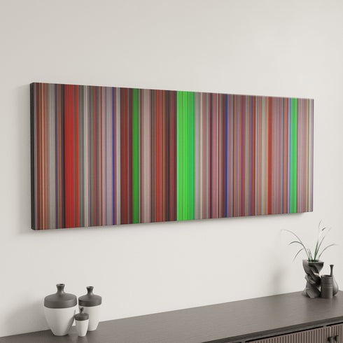 Natural Born Killers canvas art in modern interior - movie color palette