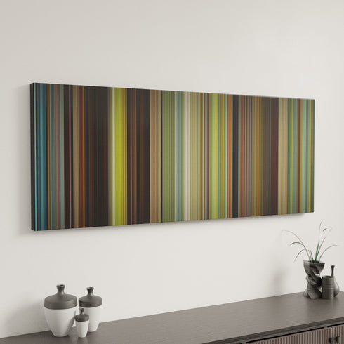 All the Bright Places canvas art in modern interior - movie color palette