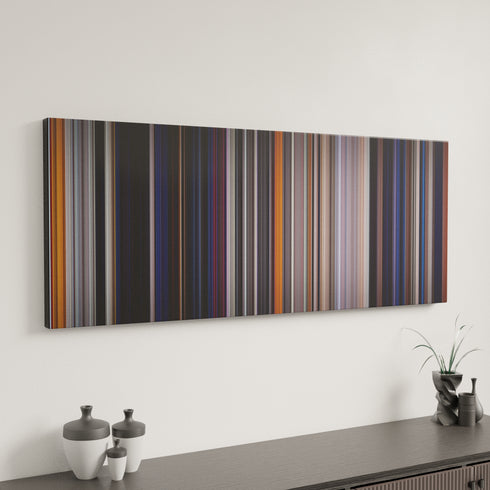 The Outsiders canvas art in modern interior - movie color palette