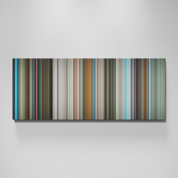 The Hitchhiker's Guide to the Galaxy movie canvas wall art - color palette print
