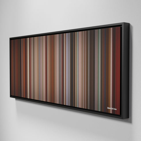 Side view of Framed Buff's of Uptown Girls Frome on the wall