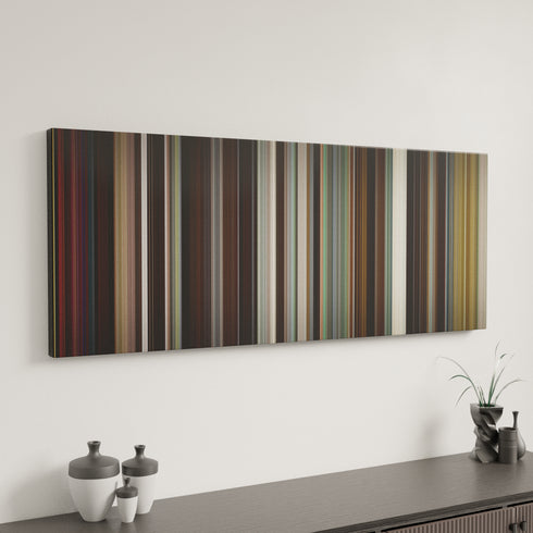 Something Borrowed canvas art in modern interior - movie color palette