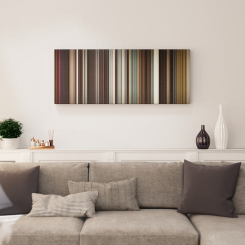 Living room interior with Something Borrowed Frome on the wall