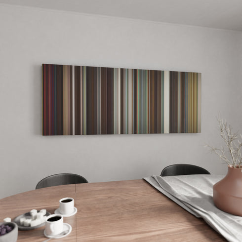 Kitchen with Something Borrowed Frome on the wall