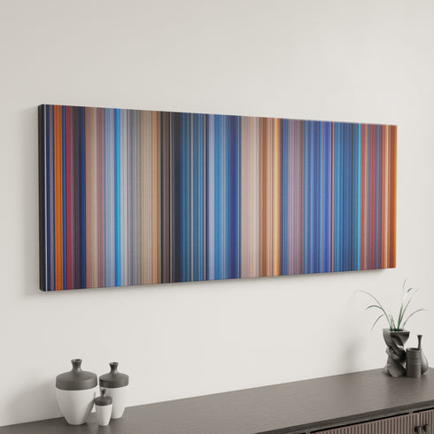 Terminator 2: Judgment Day canvas art in modern interior - movie color palette