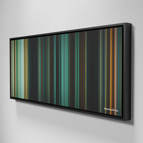 Side view of Framed Buff's of Wonder Woman Frome on the wall