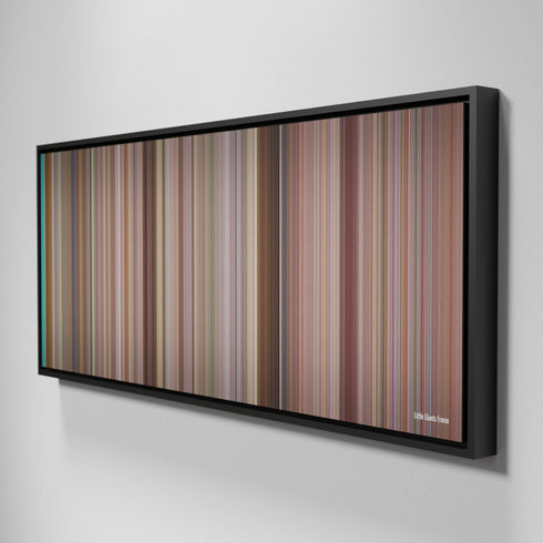 Side view of Framed Buff's of Little Giants Frome on the wall