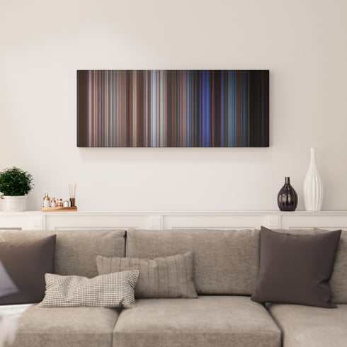 Living room interior with Dante's Peak Frome on the wall