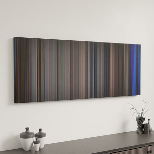 School of Rock canvas art in modern interior - movie color palette