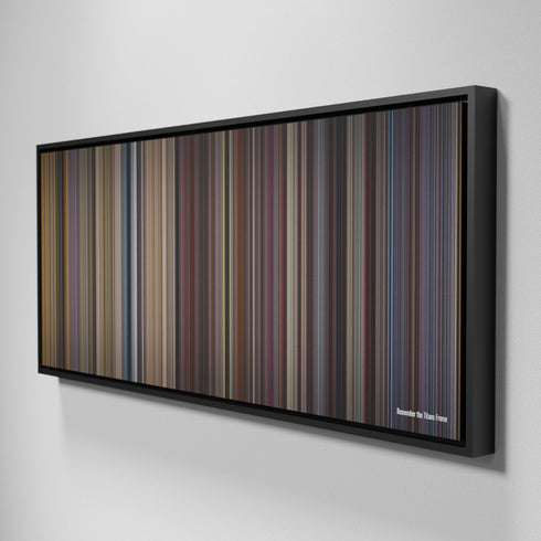 Side view of Framed Buff's of Remember the Titans Frome on the wall