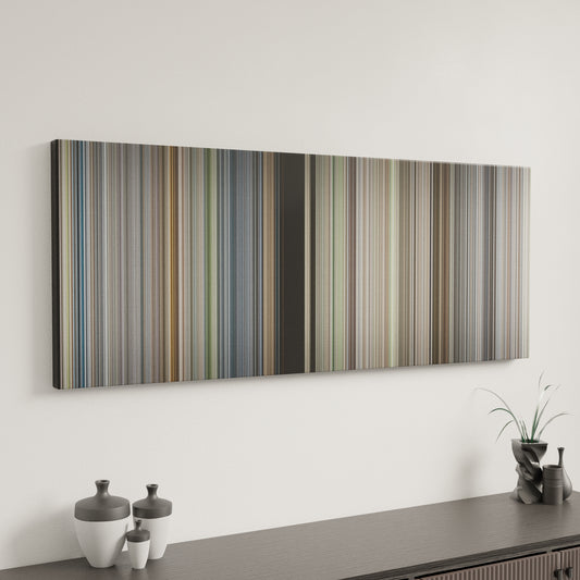 Minimal interior design with Saving Private Ryan Frome on the wall