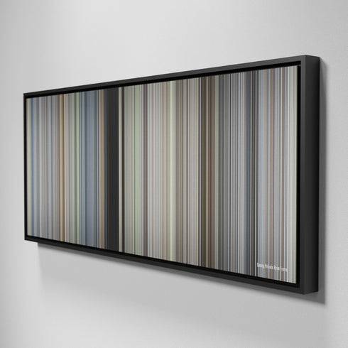 Side view of Framed Buff's of Saving Private Ryan Frome on the wall