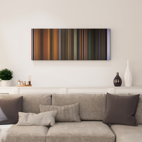 Living room interior with Crimson Peak Frome on the wall