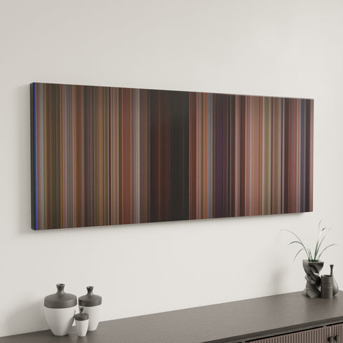 Clueless canvas art in modern interior - movie color palette