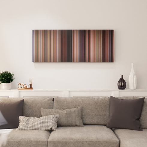 Living room interior with Clueless Frome on the wall