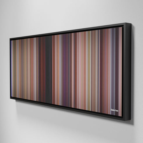 Side view of Framed Buff's of Clueless Frome on the wall