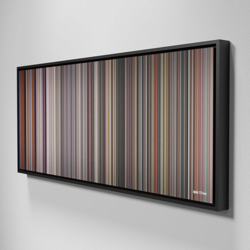 Side view of Framed Buff's of Apollo 13 Frome on the wall