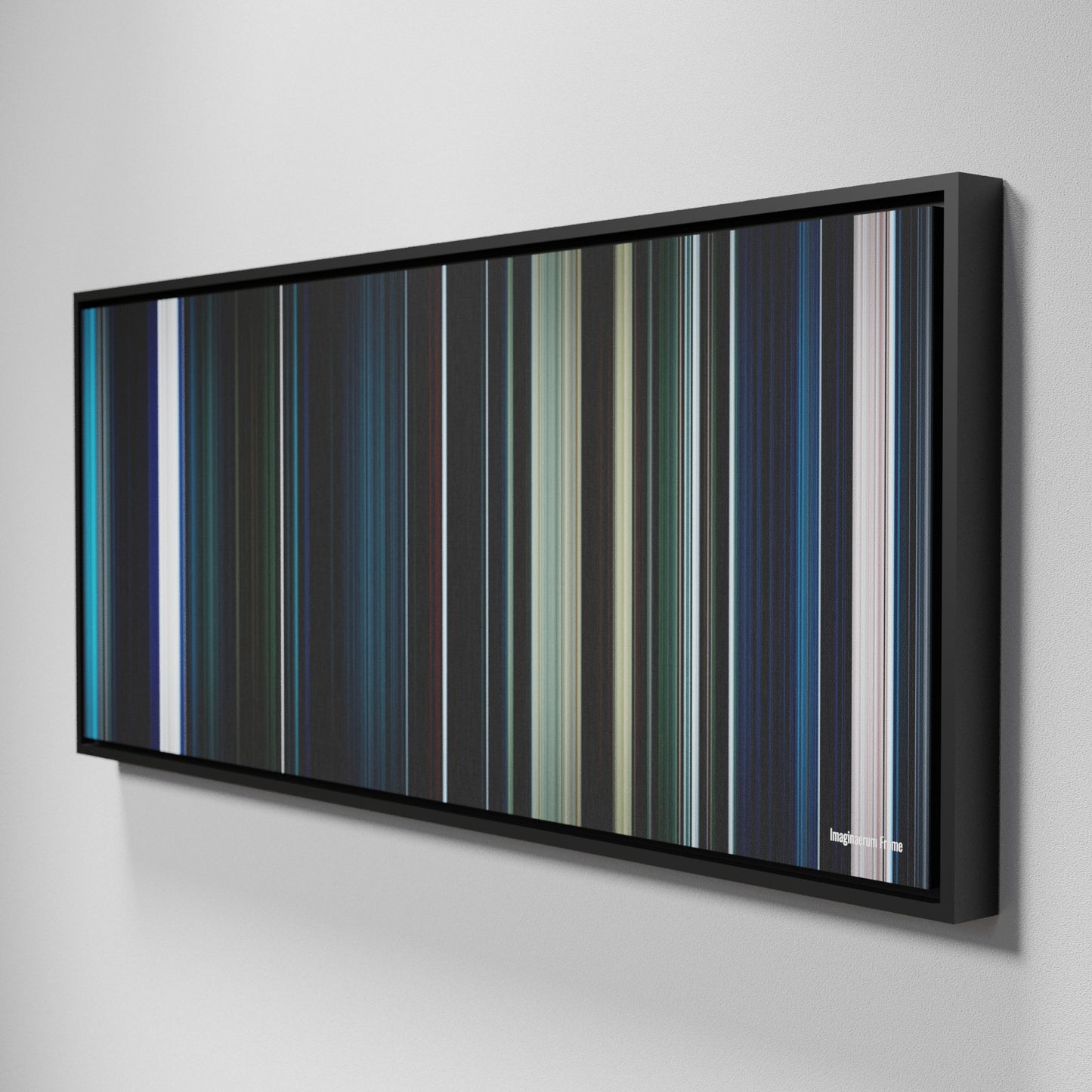 Side view of Framed Buff's of Imaginaerum Frome on the wall