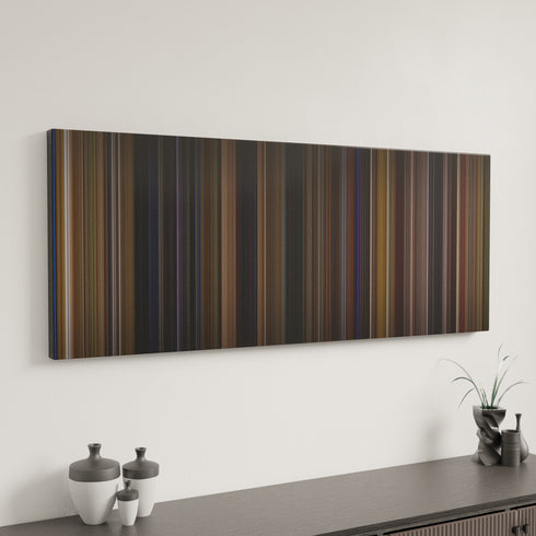 Almost Famous canvas art in modern interior - movie color palette