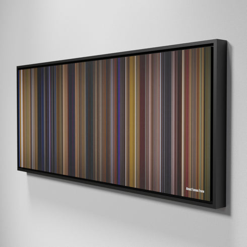 Side view of Framed Buff's of Almost Famous Frome on the wall