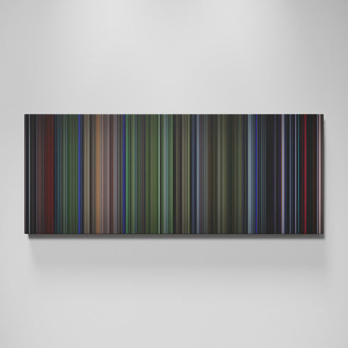 Predator movie canvas wall art - color palette print