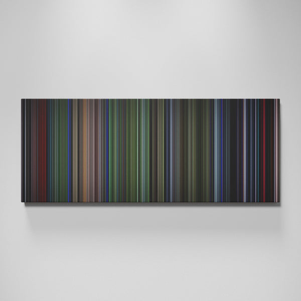 Predator movie canvas wall art - color palette print