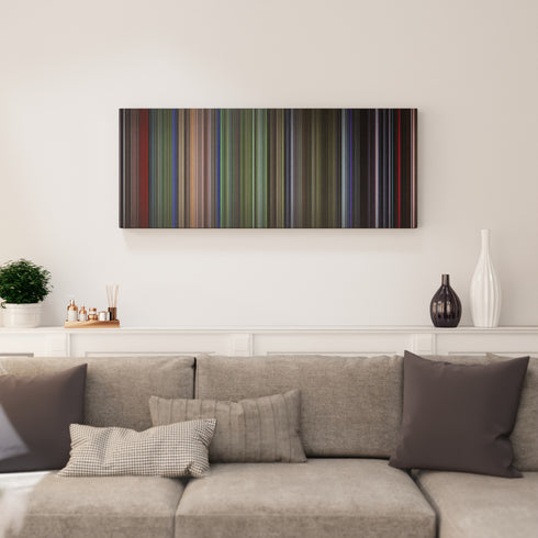 Predator canvas print in living room - film wall decor