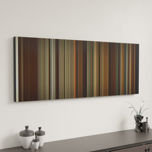 Going The Distance canvas art in modern interior - movie color palette
