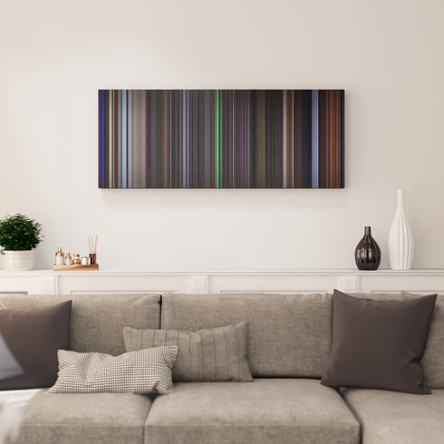 Living room interior with Event Horizon Frome on the wall