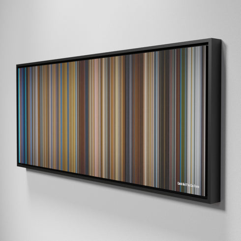 Side view of Framed Buff's of Catch Me If You Can Frome on the wall