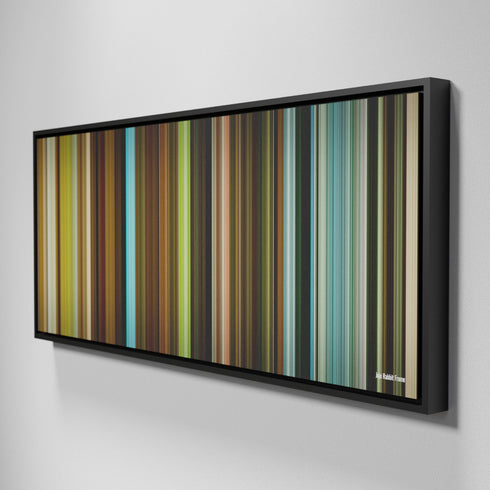 Side view of Framed Buff's of Jojo Rabbit Frome on the wall