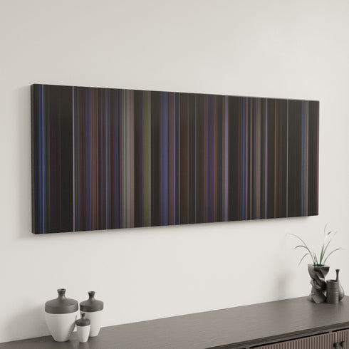 Donnie Darko canvas art in modern interior - movie color palette