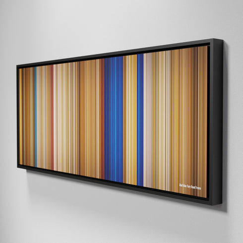 Side view of Framed Buff's of Mad Max: Fury Road Frome on the wall