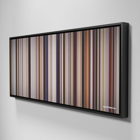 Side view of Framed Buff's of Dances With Wolves Frome on the wall