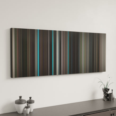 The Graduate canvas art in modern interior - movie color palette