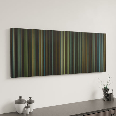 Gone Girl canvas art in modern interior - movie color palette
