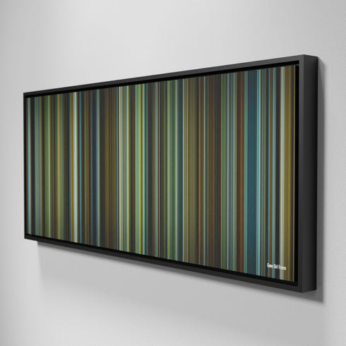 Side view of Framed Buff's of Gone Girl Frome on the wall