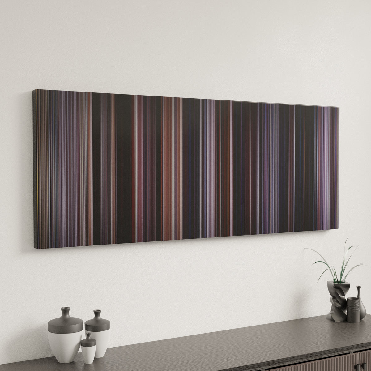 The Departed canvas art in modern interior - movie color palette