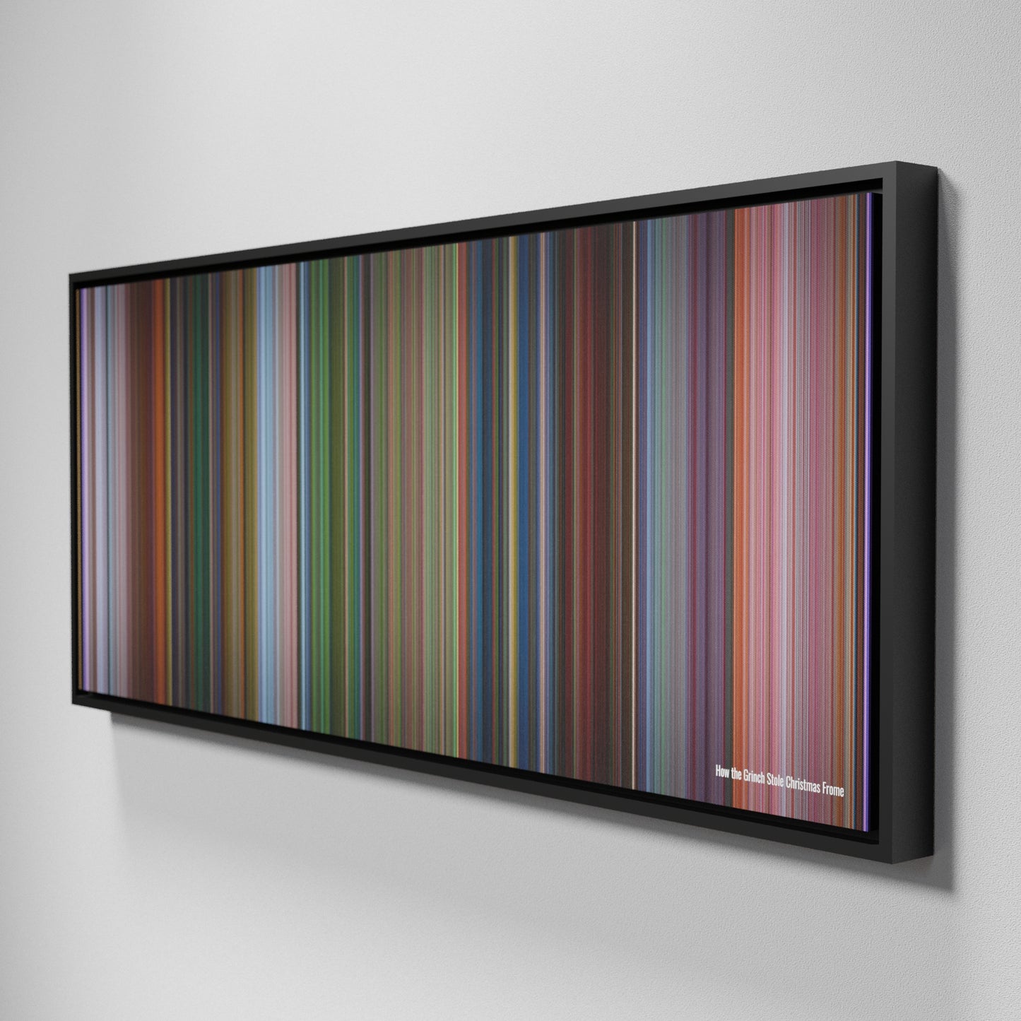 Side view of Framed Buff's of How the Grinch Stole Christmas Frome on the wall