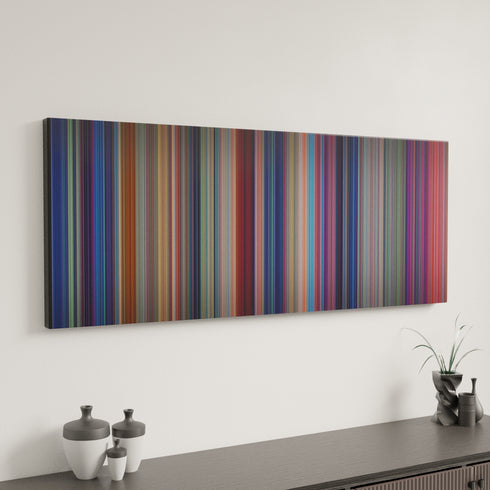 Lilo & Stitch canvas art in modern interior - movie color palette