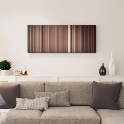 Living room interior with Empire Records Frome on the wall