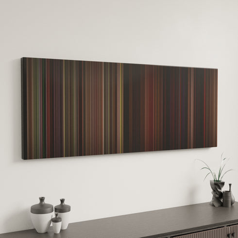 Grosse Pointe Blank canvas art in modern interior - movie color palette