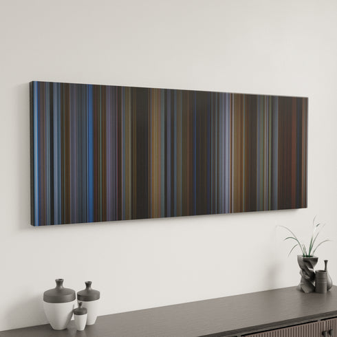 Groundhog Day canvas art in modern interior - movie color palette