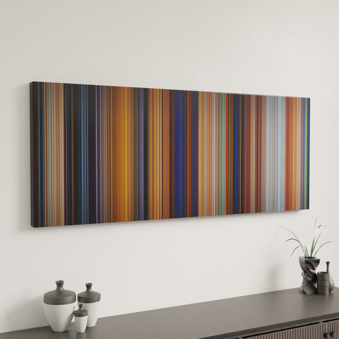 The Iron Giant canvas art in modern interior - movie color palette
