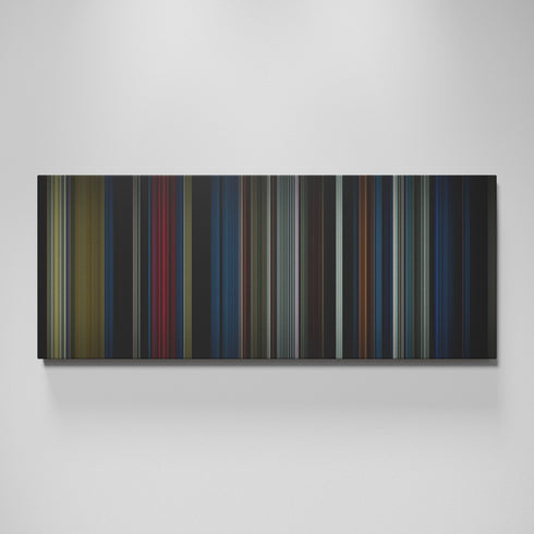 Comet movie canvas wall art - color palette print