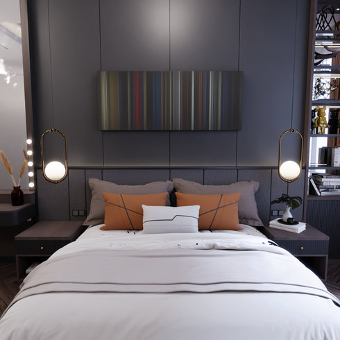 Comet movie canvas in bedroom - wall art display