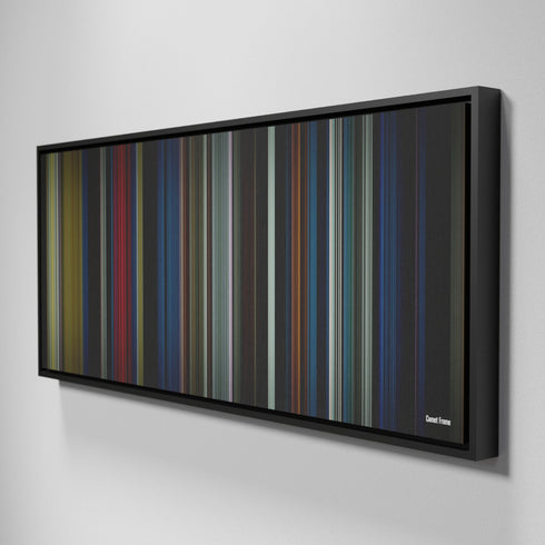 Side view of Framed Buff's of Comet Frome on the wall